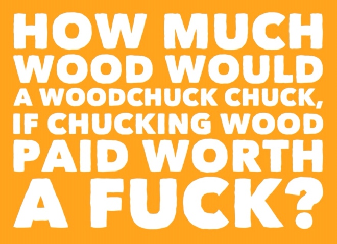 how much wood could a woodchuck chuck poem